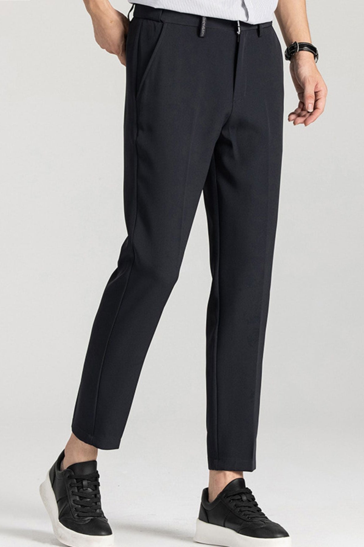 Men's Slim Fit Pants Dark Blue - Love Classic