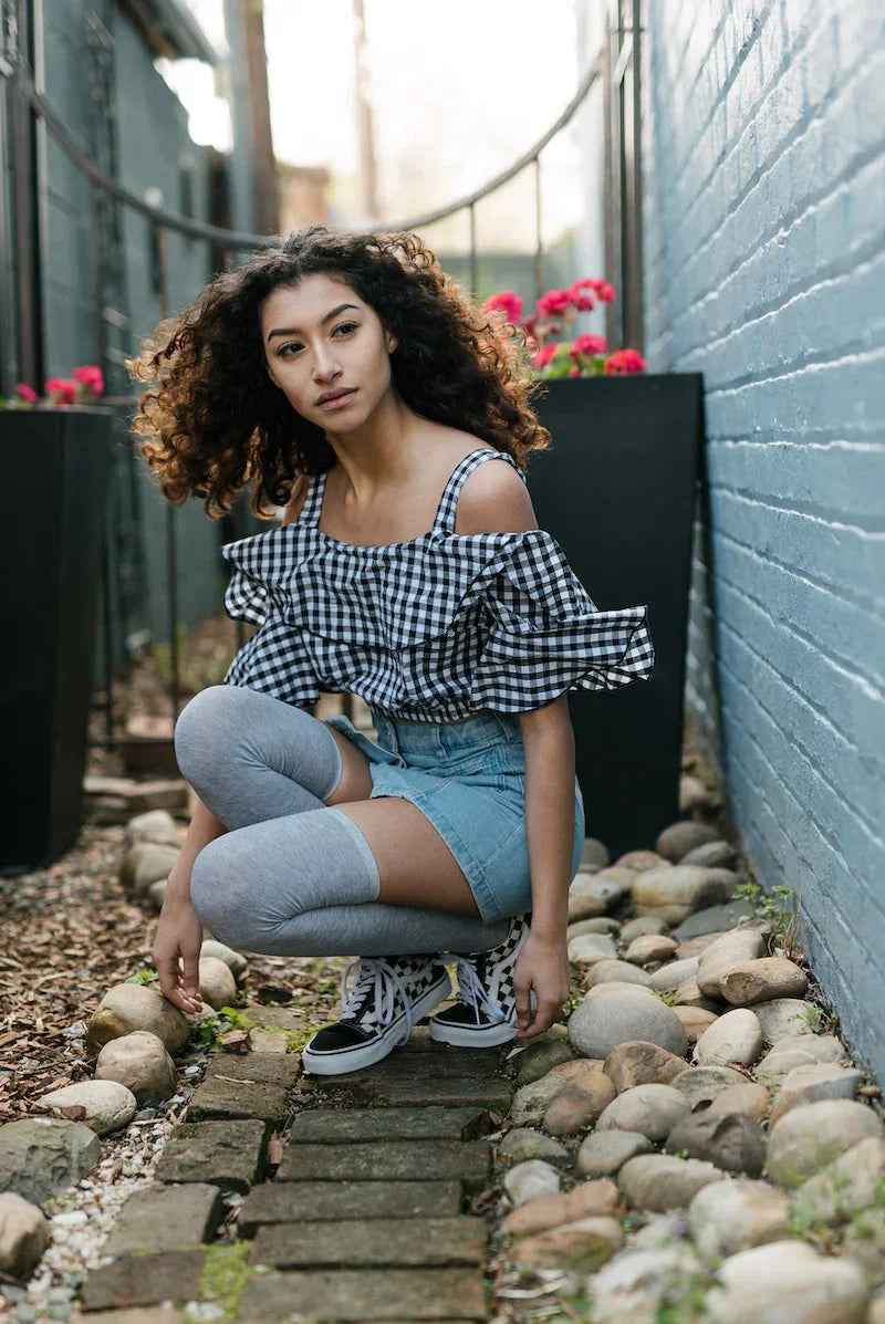 Heather Gray Thigh High Socks