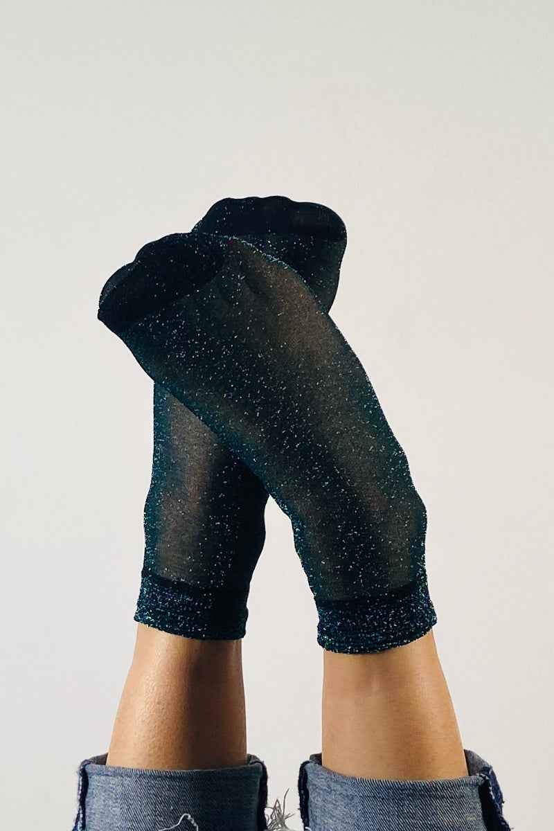 Léa Pack of 6 Pairs of Fine Glitter Socks