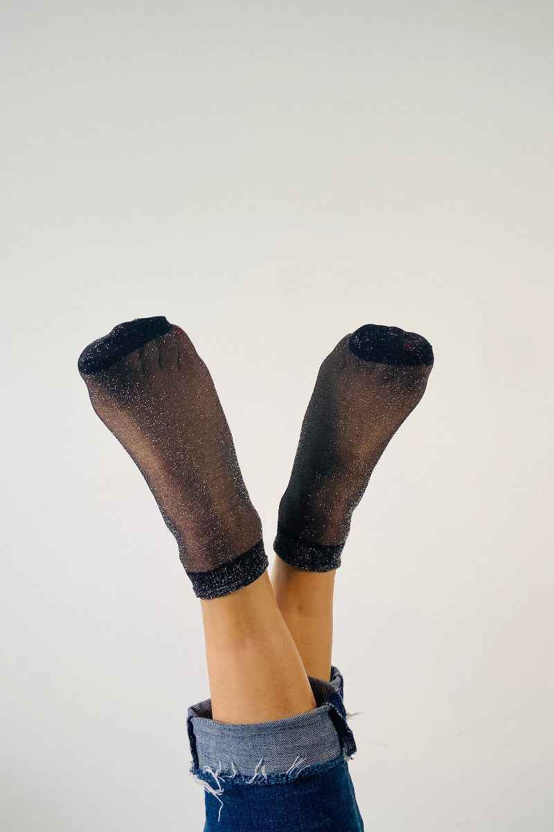 Léa Pack of 6 Pairs of Fine Glitter Socks