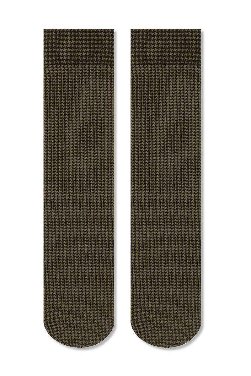 Houndstooth Knee High Socks