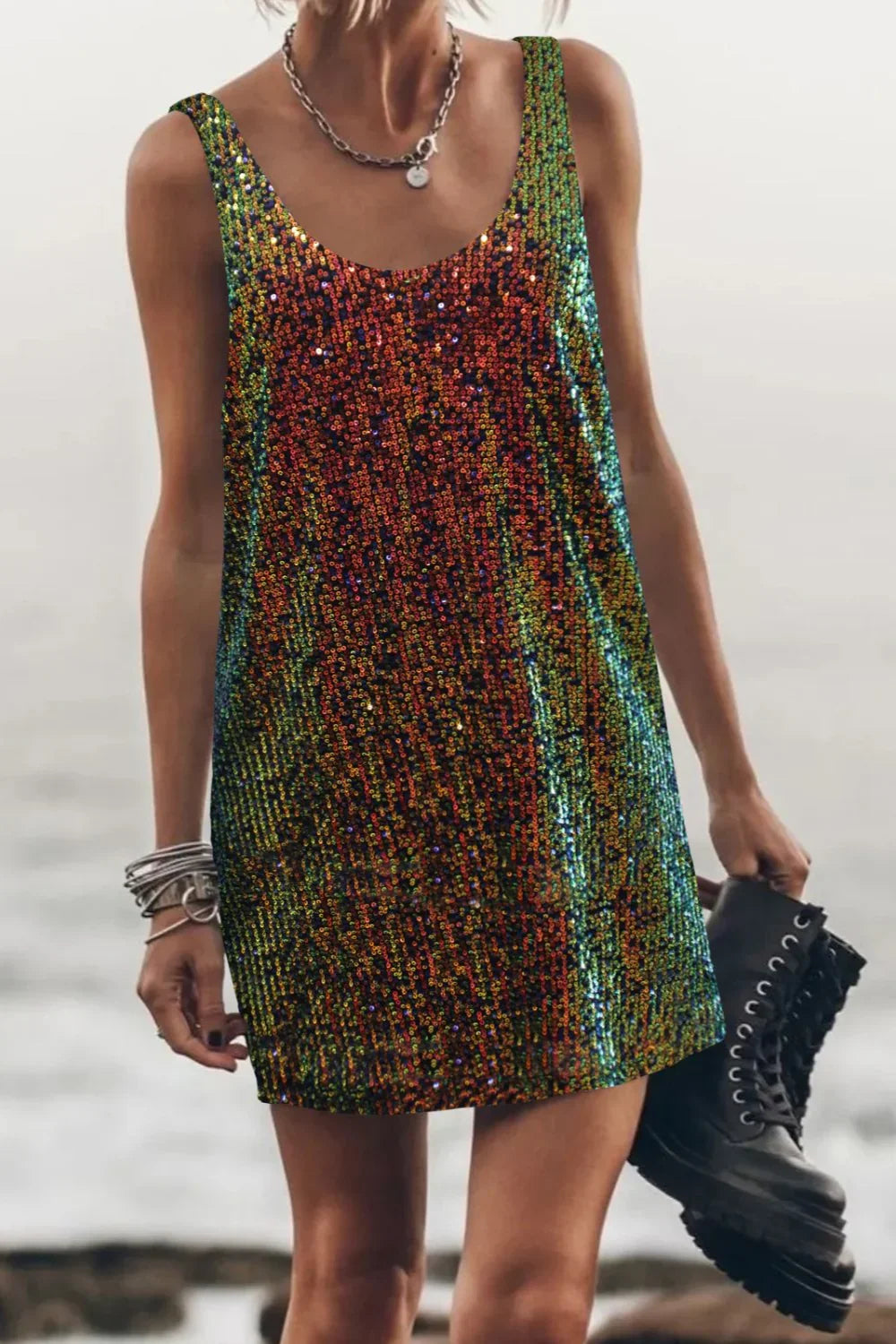 Sequin Mini Dress Multicolor - Love Classic 2