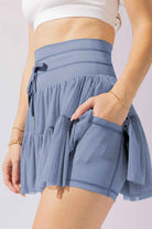 High Waist Skort with Pockets