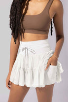 High Waist Skort with Pockets