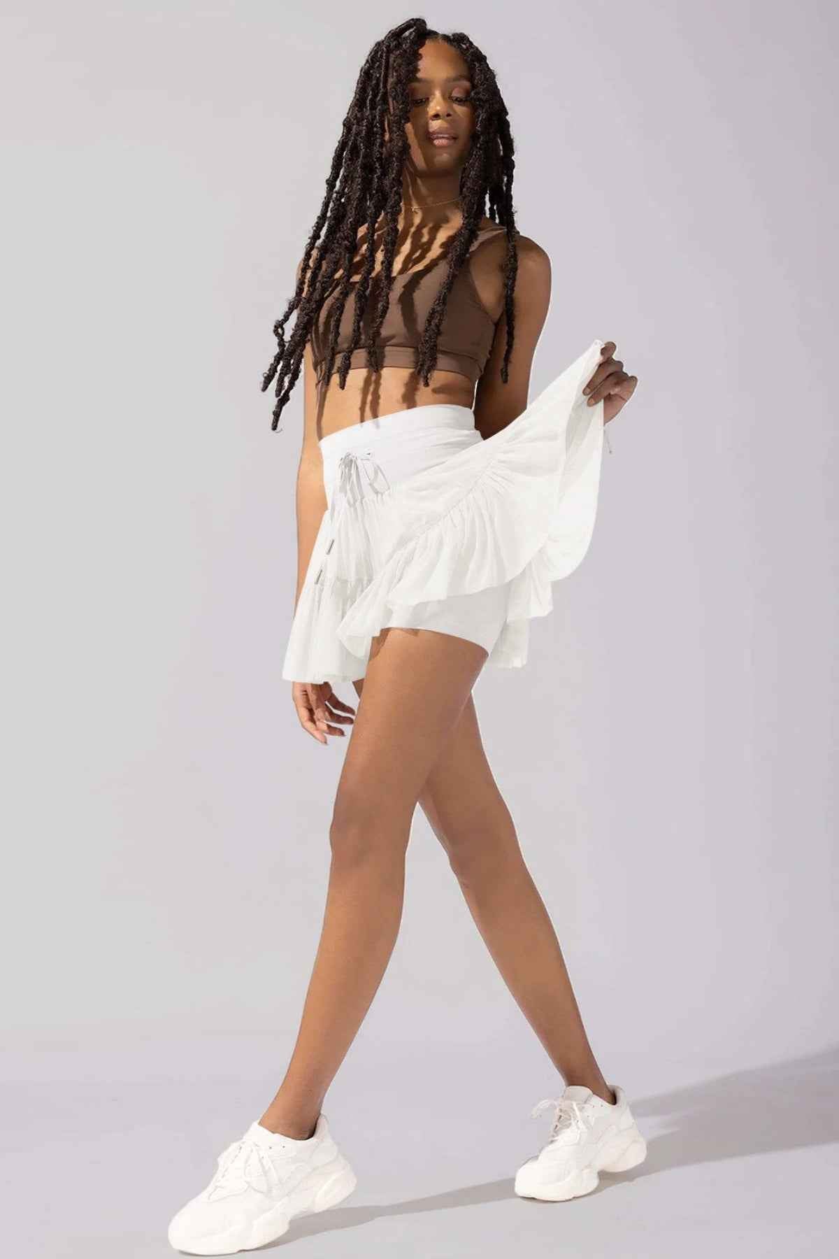 High Waist Skort with Pockets