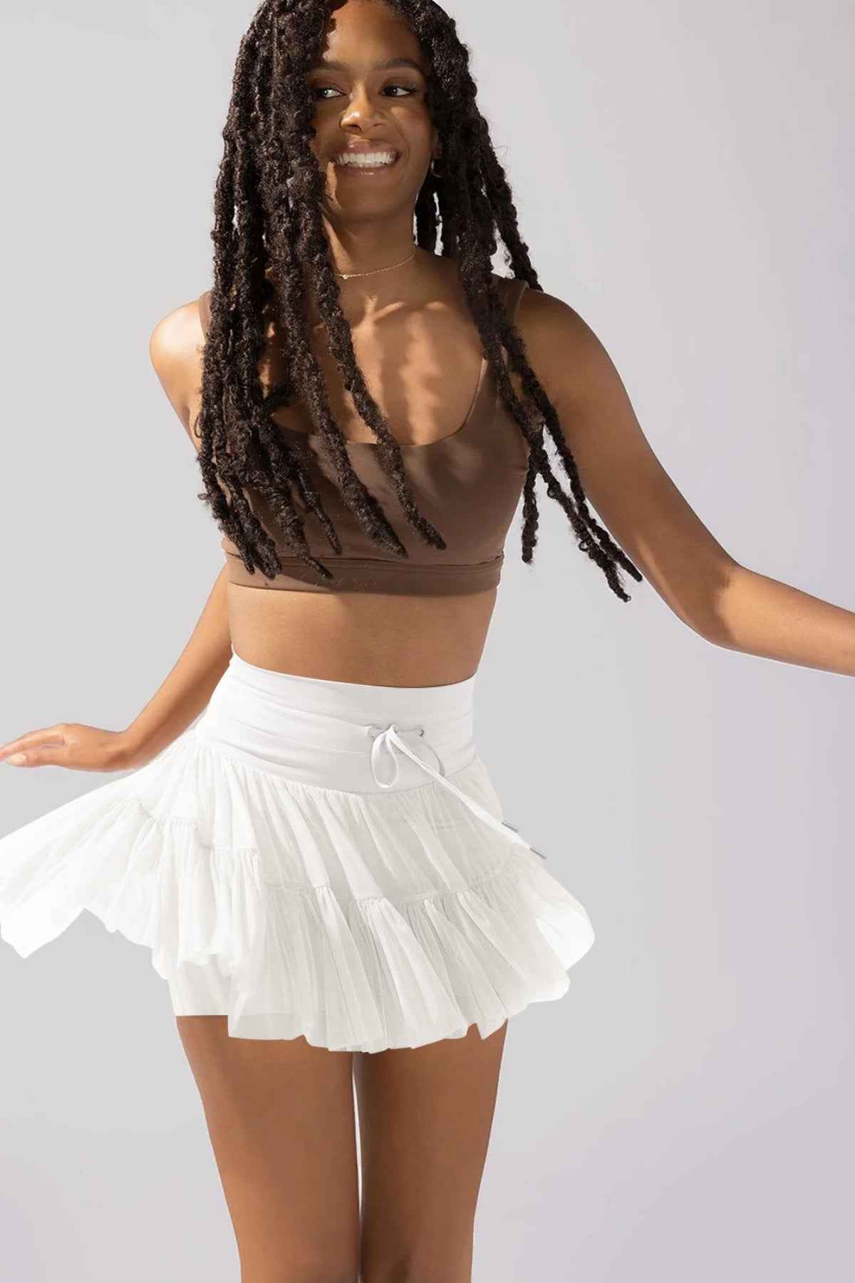 High Waist Skort with Pockets