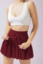 High Waist Skort with Pockets