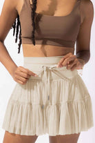 High Waist Skort with Pockets