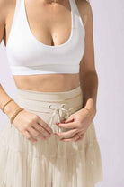 High Waist Skort with Pockets