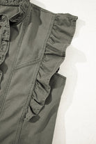 Ruffled Patchwork Denim Jacket Vest - Love Classic 7