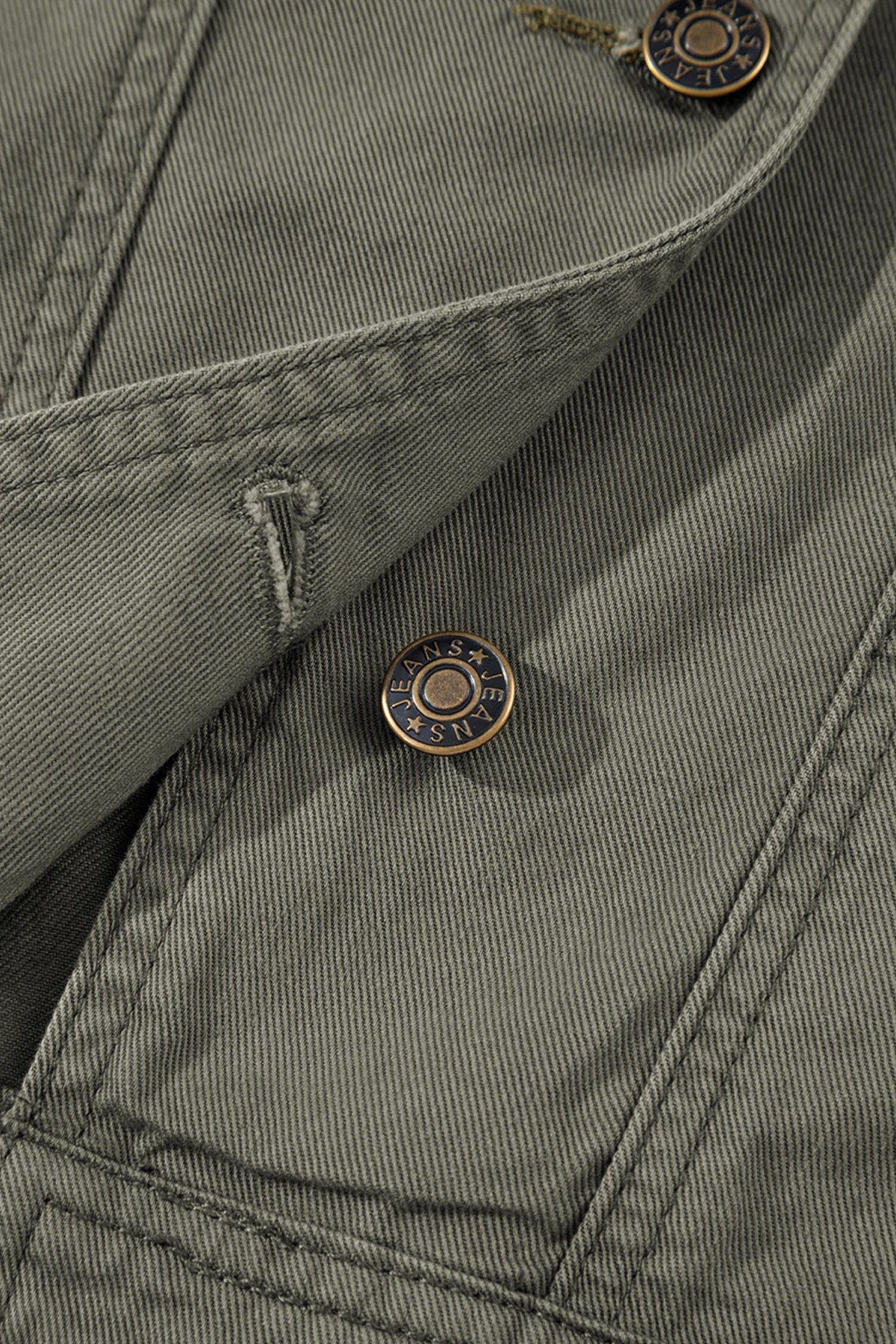 Ruffled Patchwork Denim Jacket Vest - Love Classic 13