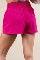 Pink Striped Trim Activewear Shorts