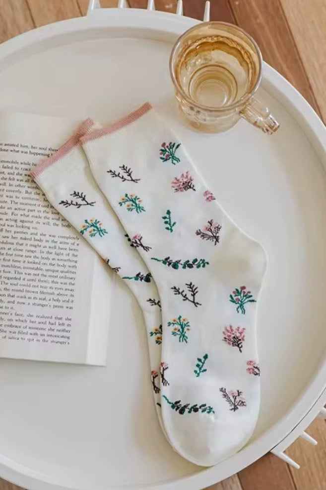 3-Pack Bouquet Flower Crew Sock