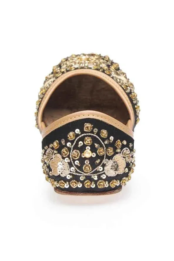 Handmade Embroidery Flats Midnight Summer