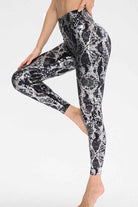 Animal Print Capri Length Sport Leggings