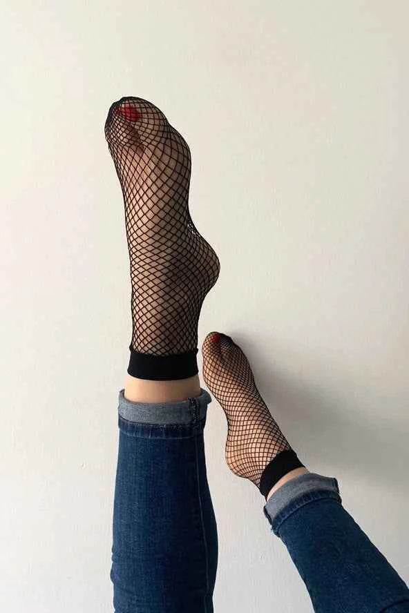 Fishnet Ankle Socks
