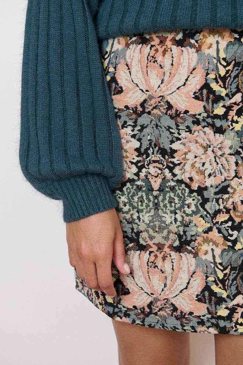 Jacquard Mini Skirt
