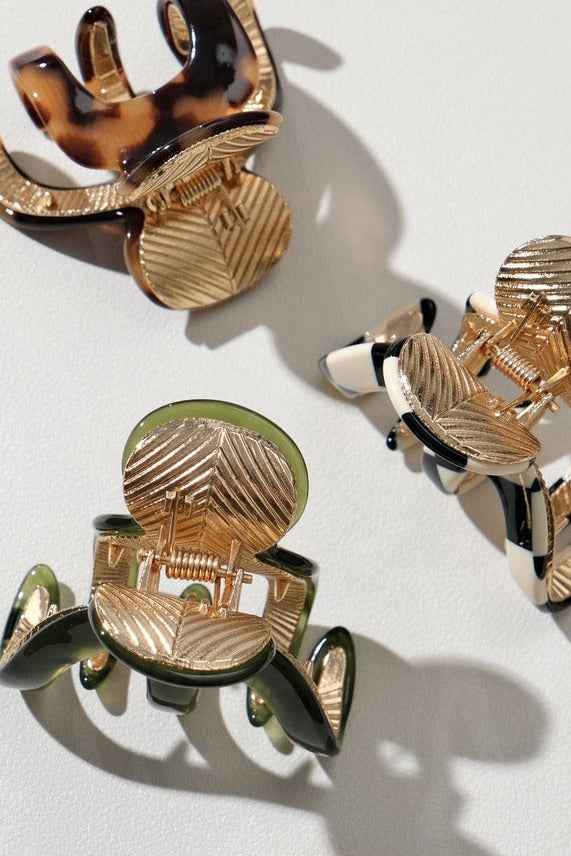 Jade Vintage | Small Octopus Metal Claw Clip