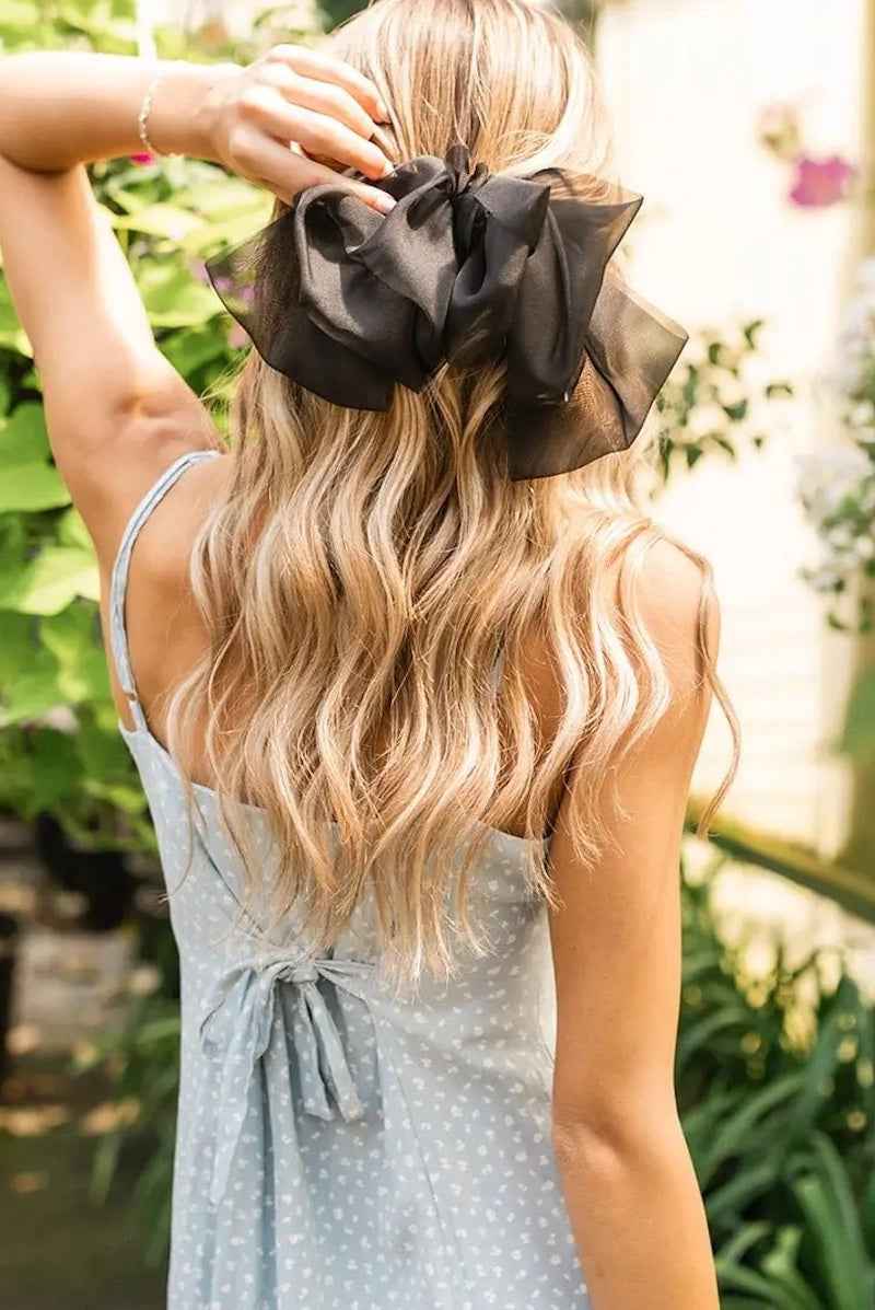 Chiffon Bow Barrette