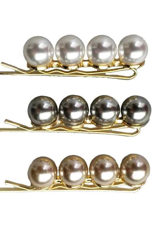 Pearls Bobby Pin 3-Piece Set
