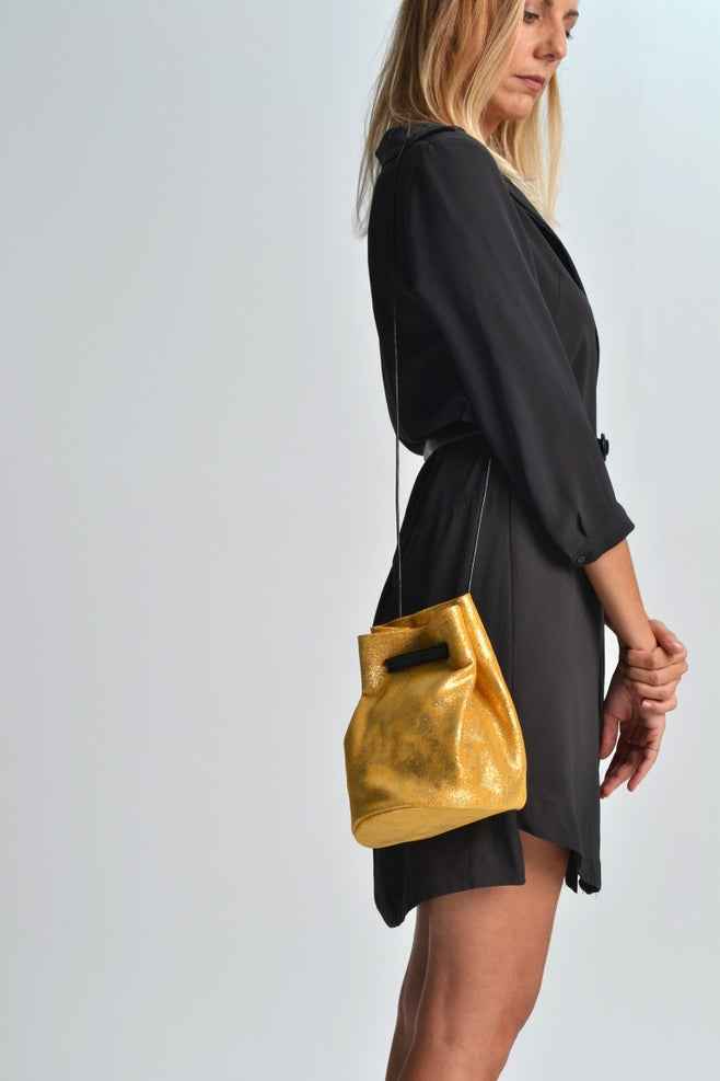 Leather Bucket Bag