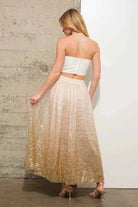 Sequin Embellished Tulle Skirt