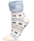 Fair Isle Plush Lined Cabin Sock