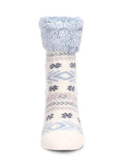Fair Isle Plush Lined Cabin Sock