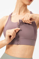 Zip-Up Sports Bra