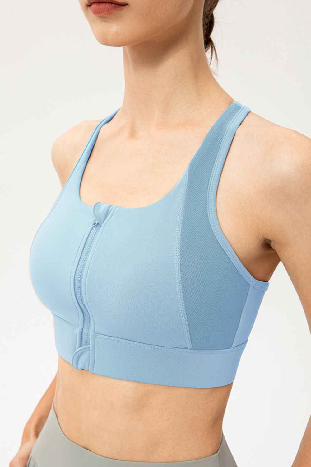 Zip-Up Sports Bra