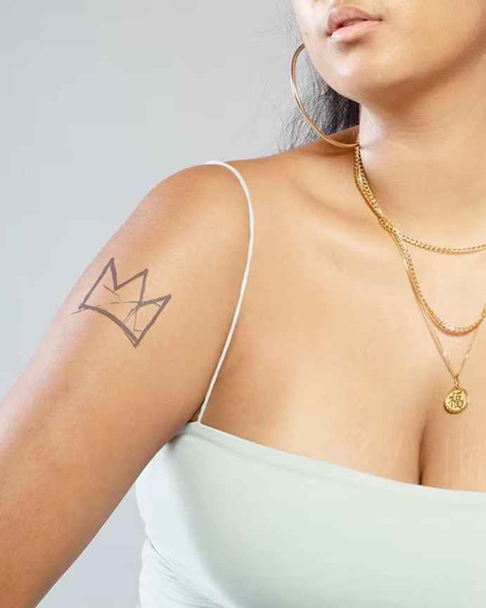 Crown Temporary Tattoo