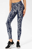 Animal Print Capri Length Sport Leggings