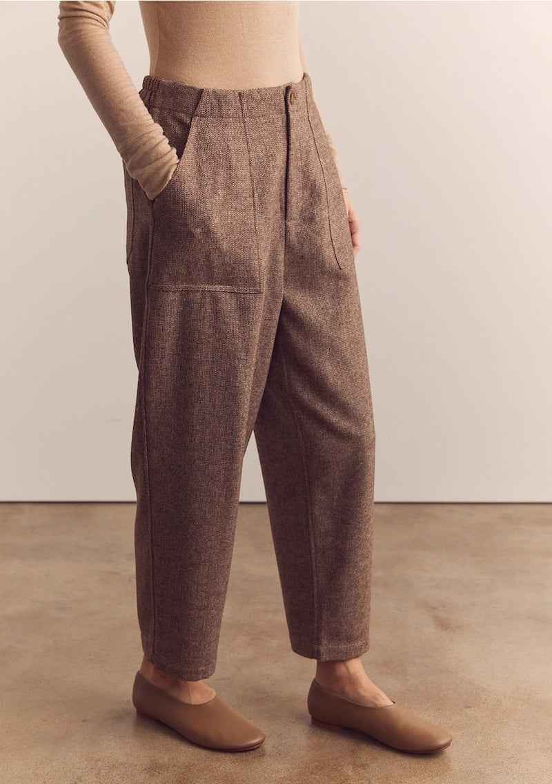 Wool Blend Baby Herringbone Pants