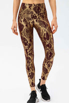 Animal Print Capri Length Sport Leggings