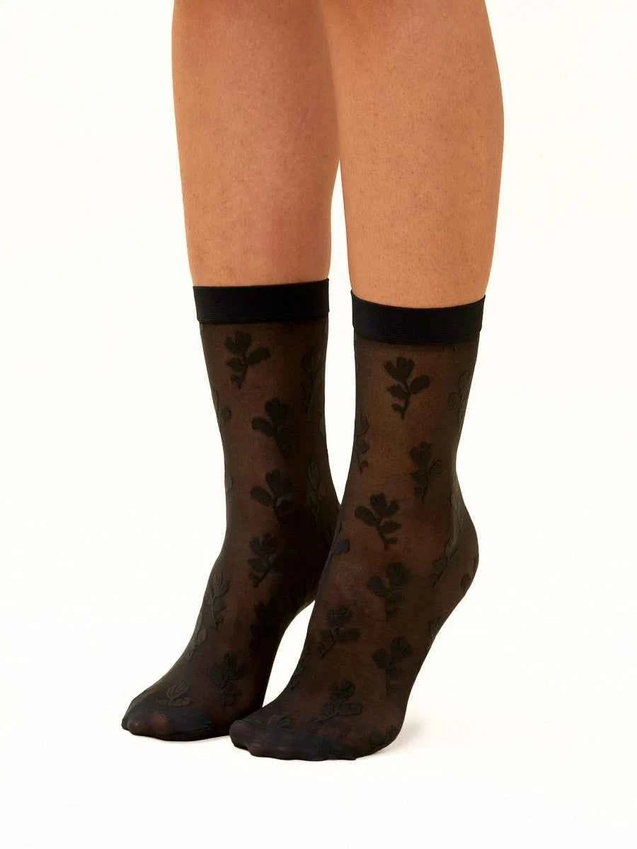 Floral Sheer Socks