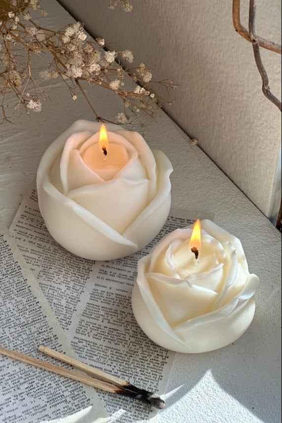 Blooming Rose Candle