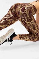 Animal Print Capri Length Sport Leggings