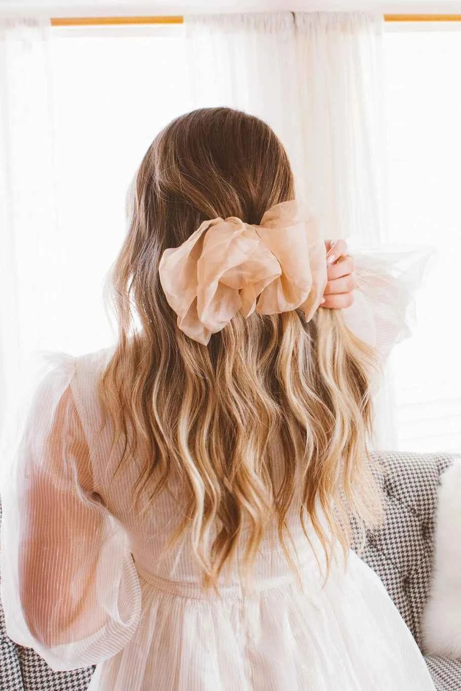 Chiffon Bow Barrette