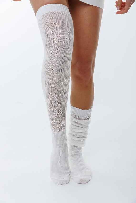 Ribbed Long Socks
