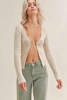 Slim Ribbed Cardigan