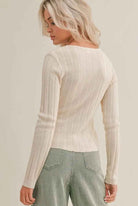 Slim Ribbed Cardigan