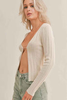 Slim Ribbed Cardigan