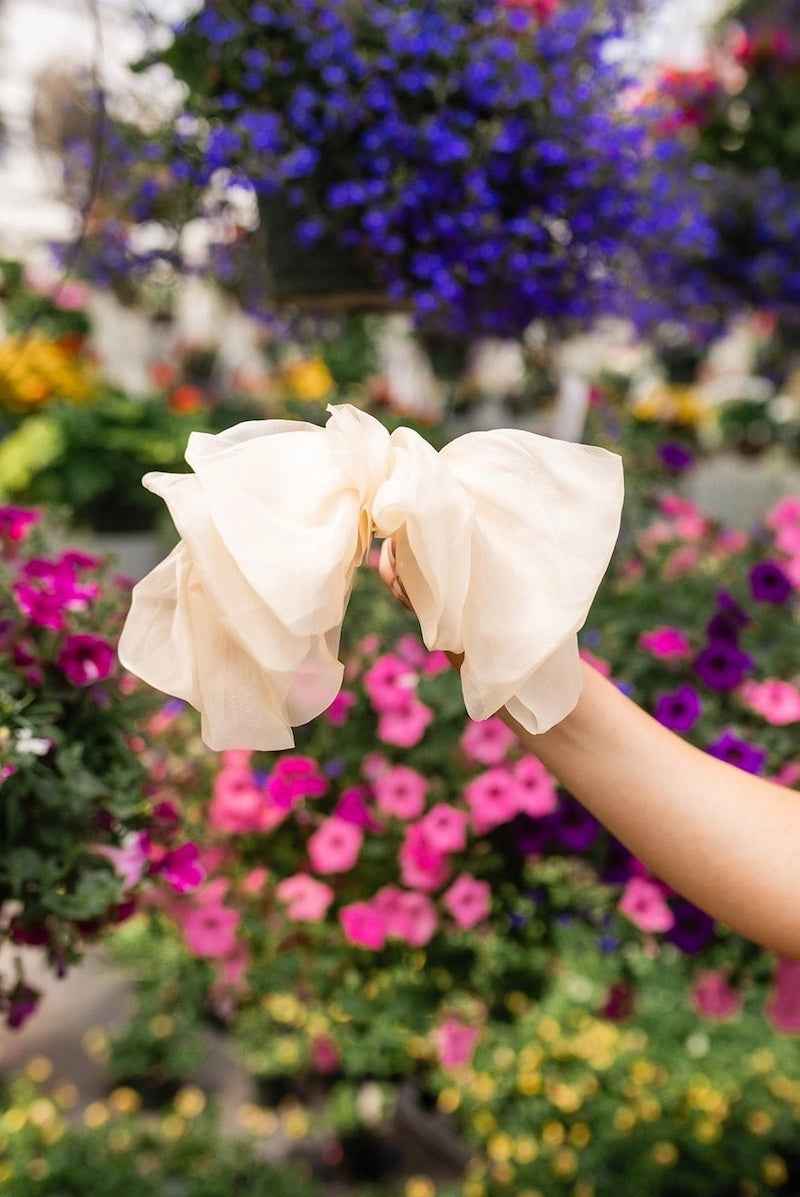 Chiffon Bow Barrette