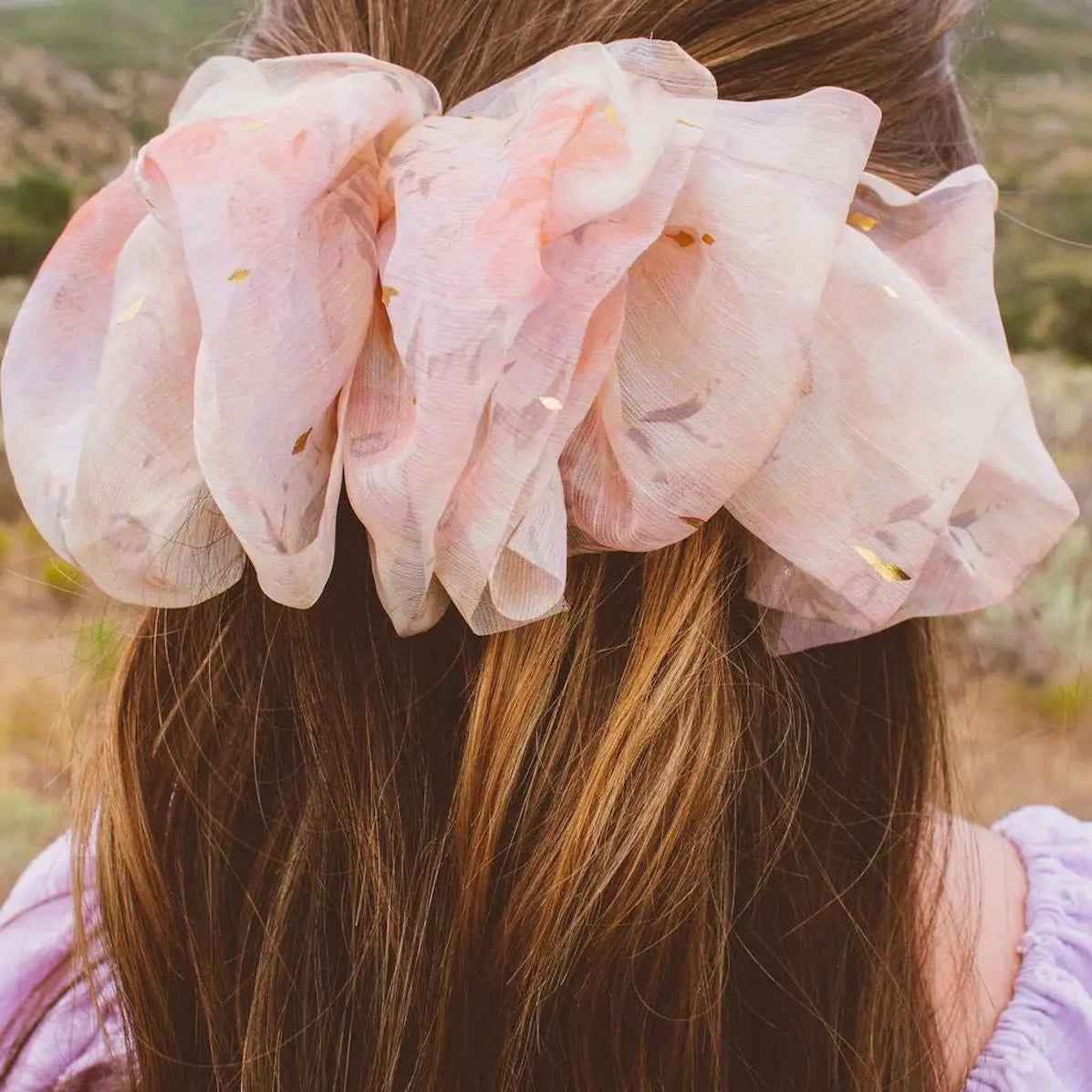 Chiffon Bow Barrette
