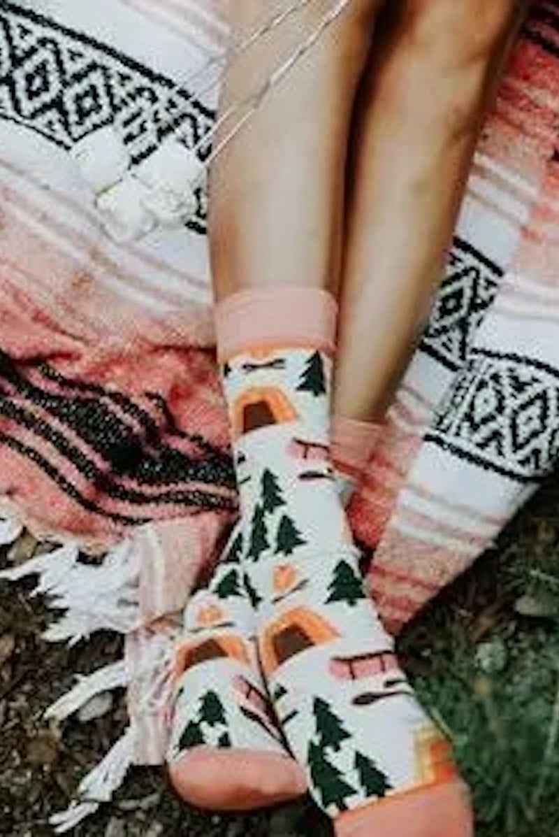 Happy Camper Crew Socks