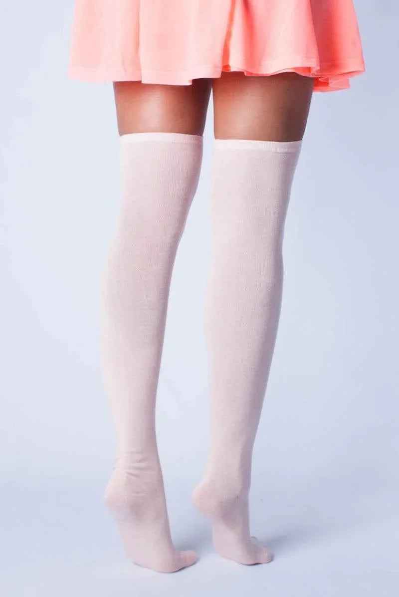 Light Pink Thigh High Socks