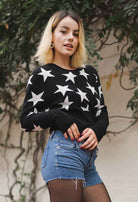 Cropped Stars Sweater