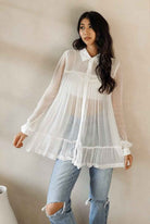 Flowy Button-Up Shirt