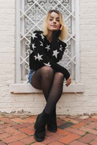 Cropped Stars Sweater