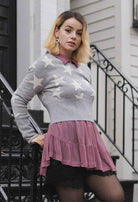 Cropped Stars Sweater